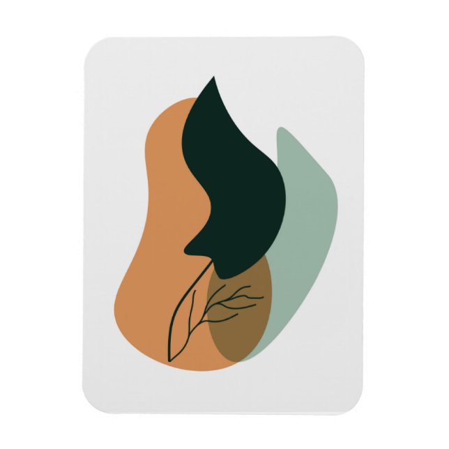 Färgstarka botaniska former magnet (Vertikal)