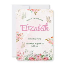 Färgstarka Butterflies Princess Girl