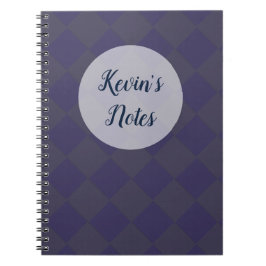 Färgstarka Checkers - blåsornas brus Anteckningsbok