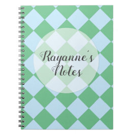 Färgstarka Checkers - färgton för färgton Anteckningsbok