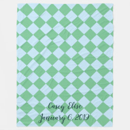 Färgstarka Checkers - färgton för färgton Fleecefilt