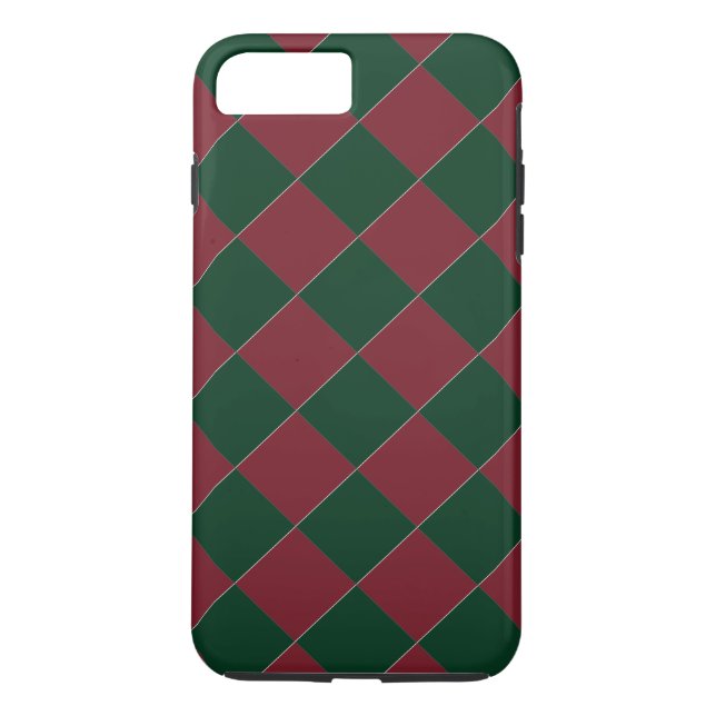 Färgstarka Checkers - Helgdag Hues Case-Mate iPhone Skal (Baksida)