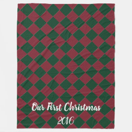 Färgstarka Checkers - Helgdag Hues Fleecefilt