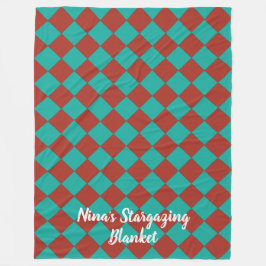 Färgstarka Checkers - sydvästra Stil Fleecefilt