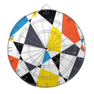 Färgstarka, coola, trendig, moderna geometriska fo darttavla