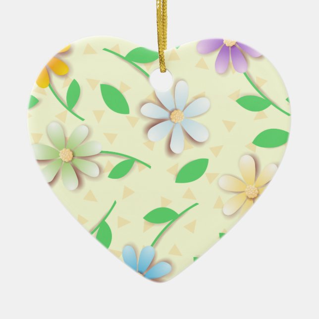 Färgstarka daisy, ornament (Framsidan)