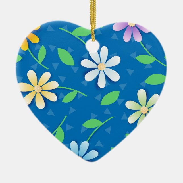 Färgstarka daisy, ornament (Framsidan)