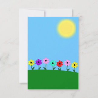 Färgstarka Daisy OSA Kort