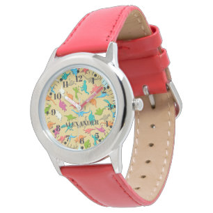 Färgstarka dinosaurier Kids Wrist Armbandsur