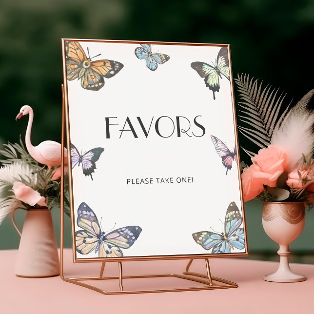 Färgstarka favoriter för små fjäril-babyskor poster (Skapare uppladdad)