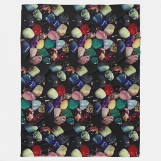 Färgstarka Gem Stones Fleece Blanket