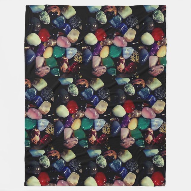 Färgstarka Gem Stones Fleece Blanket (Framsidan)