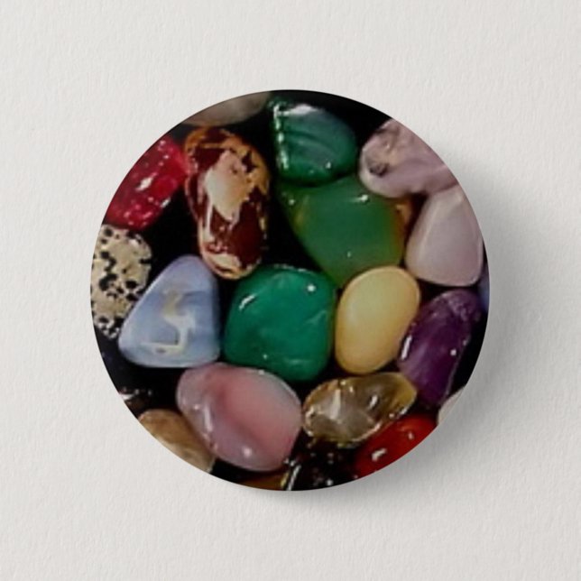 Färgstarka Gem Stones Knapp (Framsida)