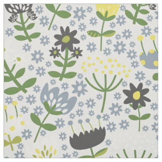 Färgstarka, glada blommor tyg
