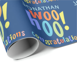 Färgstarka Grattisar Presentpapper