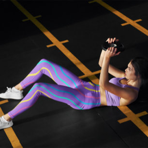 Färgstarka Gröntar för flickor - checkar ut kvinno Leggings