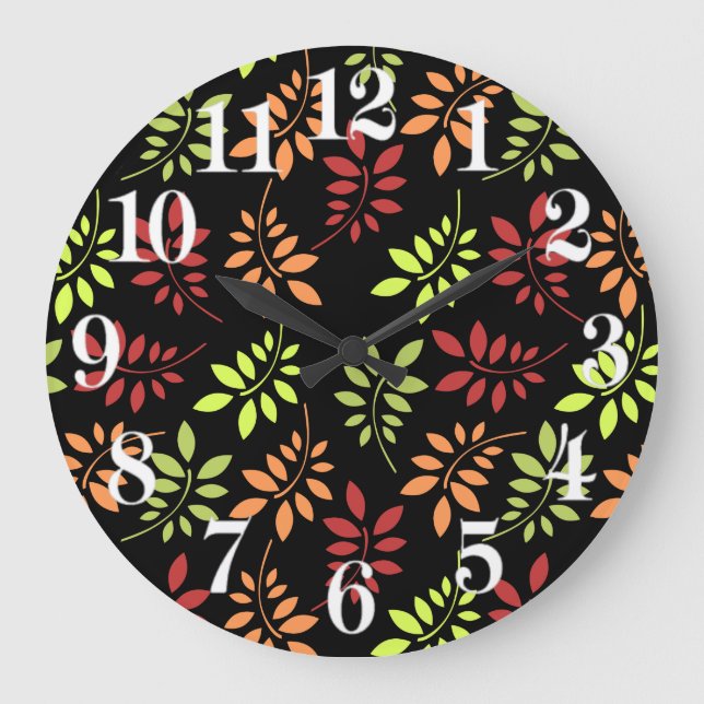 Färgstarka Höst löv i stora lastbilar Stor Klocka (Framsida)