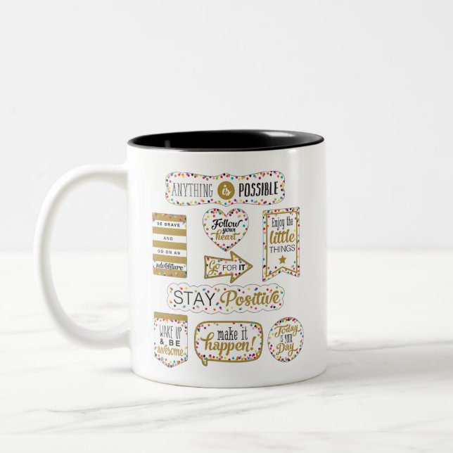 Färgstarka inspirationsofferter Två-Tonad mugg (Vänster)