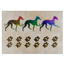 Färgstarka italienska greyhounds