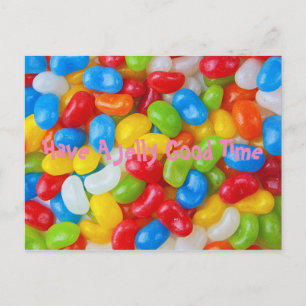 Färgstarka Jelly Beans Vykort
