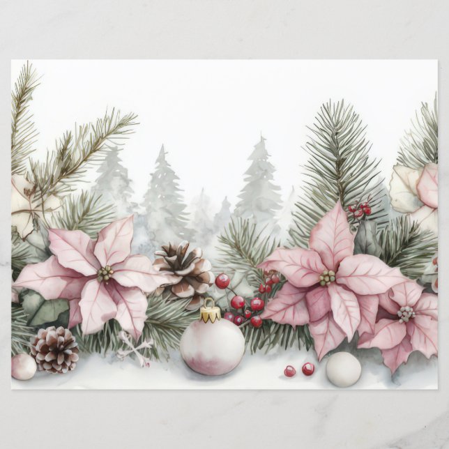 Färgstarka julbalkar och blommor (Framsida)