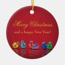 Färgstarka julprydnader i Glitter - prydnadsföremå Julgransprydnad Keramik