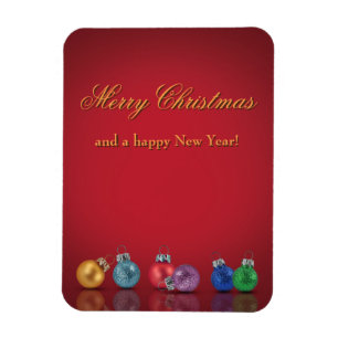 Färgstarka julprydnader vid Glitter Magnet