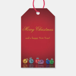 Färgstarka julprydnader vid Glitter Presentetikett