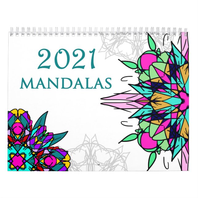 Färgstarka keltiska mandalas kalender (Omslag)