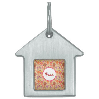 Färgstarka kinesiska Lanternor ID-bricka Husdjur