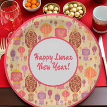 Färgstarka kinesiska lanternor - nyår