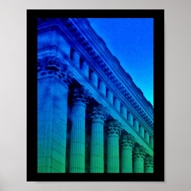 Färgstarka kolumner poster (Framsidan)