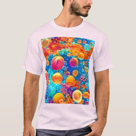 Färgstarka korallrevsbubblor t shirt
