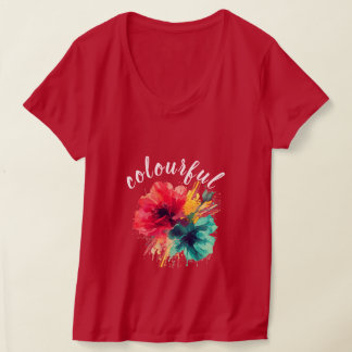 Färgstarka kvinnor T-Shirt - Vibrant grafiklösning