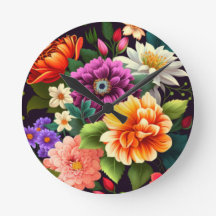 Färgstarka levande blommor