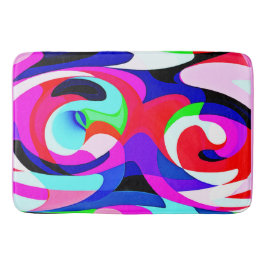 Färgstarka, levande utdrag Mönster Badrumsmatta