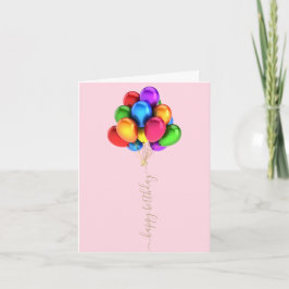 Färgstarka ljusbubblor | Grattis på födelsedagen S Kort
