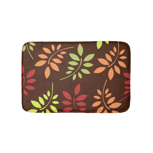 Färgstarka löv - badrumsmatta (Framsidan)