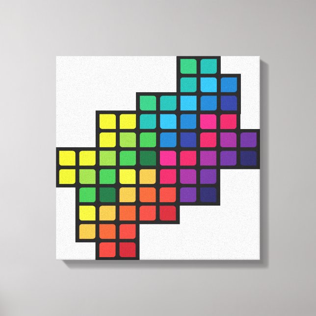 Färgstarka Löv Canvastryck (Framsida)