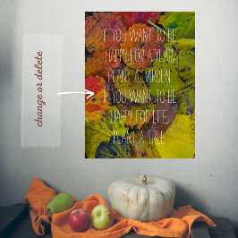 Färgstarka löv efter regn poster