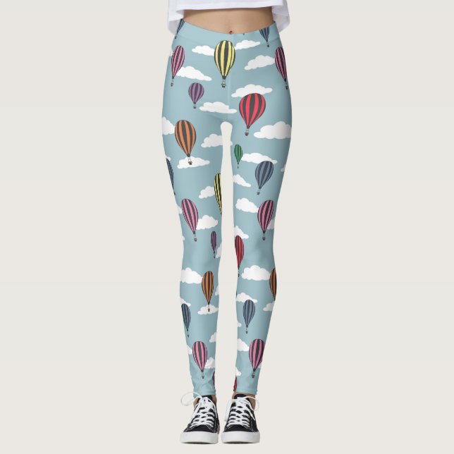Färgstarka luftballonger leggings (Framsida)