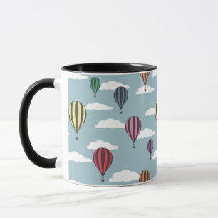 Färgstarka luftballonger mugg