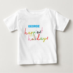 Färgstarka lyckade helgdagar i anpassningsbarnas t shirt