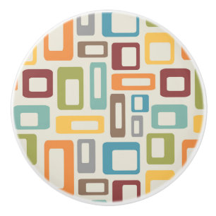 Färgstarka Mid Century-stilformer Knopp