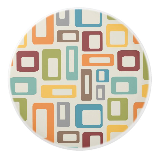 Färgstarka Mid Century-stilformer Knopp (Framsidan)
