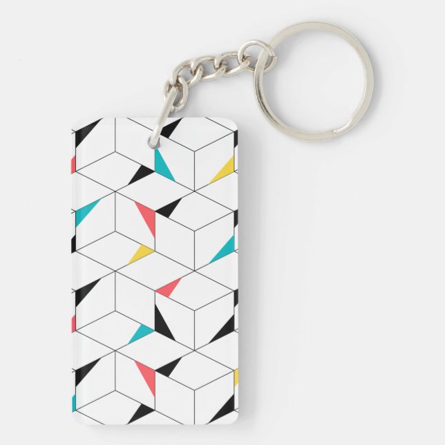 Färgstarka, moderna, glada trendig lycklig-kuber (Baksidan)