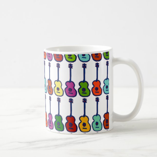 färgstarka musikinstrument kaffemugg (Höger)