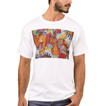 Färgstarka musikinstrument mönster