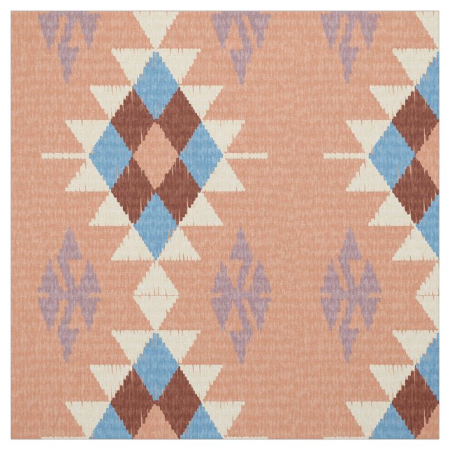Färgstarka orientaliska stammar Aztec Mosaic Tyg (Provkarta)