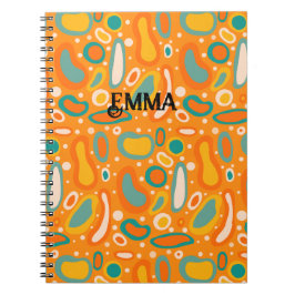 Färgstarka Ovaler Anteckningsbok